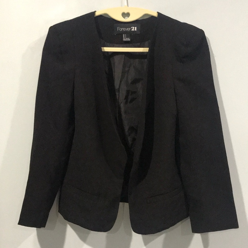 Forever 21 Classic Black Suit Jacket